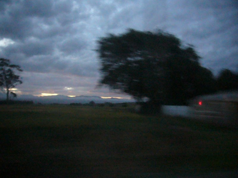 Heading north